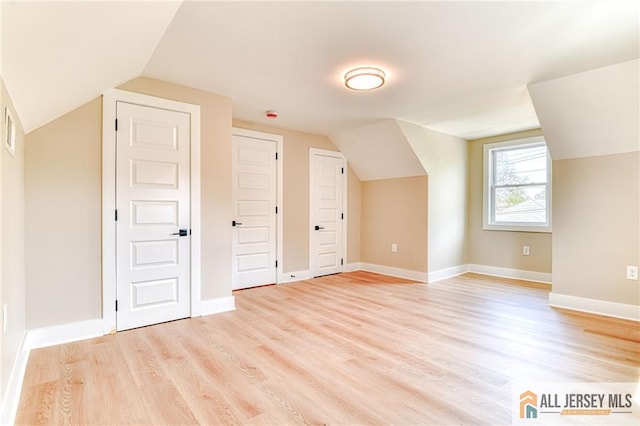 32 Campbell Ave, Edison, NJ 08817 - bonus room with lofted ceiling, light wood-type flooring, and baseboards