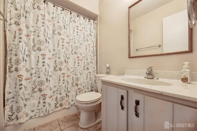 3 Pond View Dr, Plainsboro, NJ 08536 - bathroom featuring vanity, toilet, and tile patterned floors