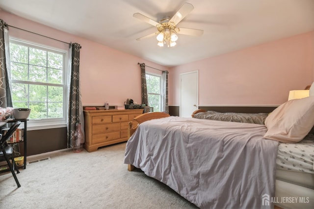 3 Pond View Dr, Plainsboro, NJ 08536 - bedroom featuring light colored carpet and ceiling fan