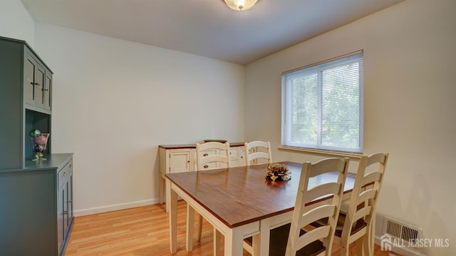 2413 Old Stone Mill Dr, East Windsor, NJ 08512 - dining area featuring light wood-style floors and baseboards