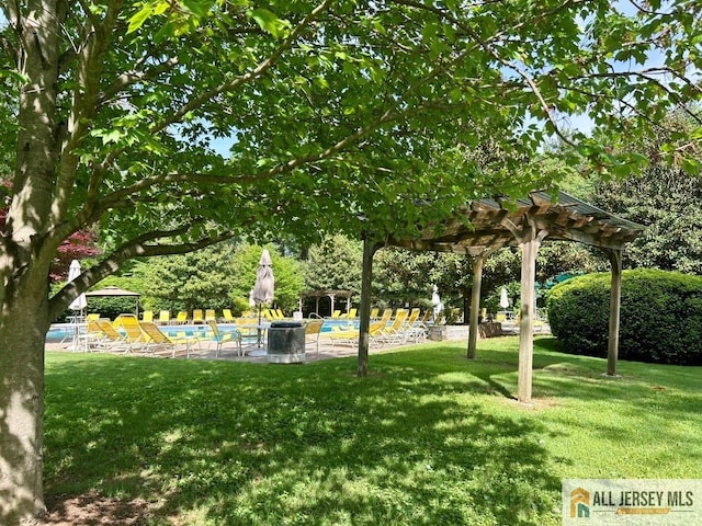 130 Sayre Dr, Plainsboro, NJ 08540 - surrounding community with a lawn and a pool