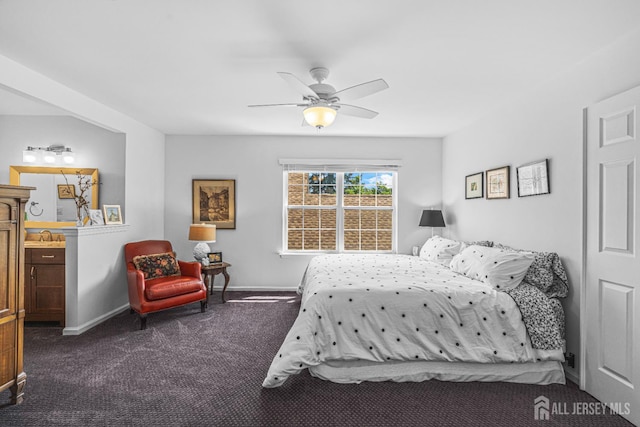 5 Fairway Blvd Unit 5, Monroe, NJ 08831 - carpeted bedroom with baseboards and ceiling fan