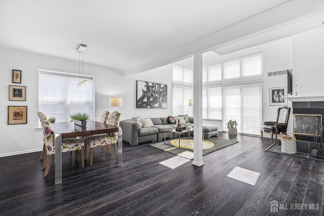 5 Fairway Blvd Unit 5, Monroe, NJ 08831 - living area with wood finished floors and a fireplace