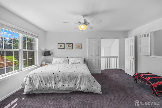 5 Fairway Blvd Unit 5, Monroe, NJ 08831 - carpeted bedroom featuring baseboards and a ceiling fan