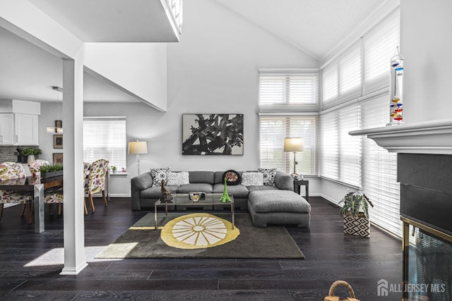 5 Fairway Blvd Unit 5, Monroe, NJ 08831 - living area with plenty of natural light, wood finished floors, and high vaulted ceiling
