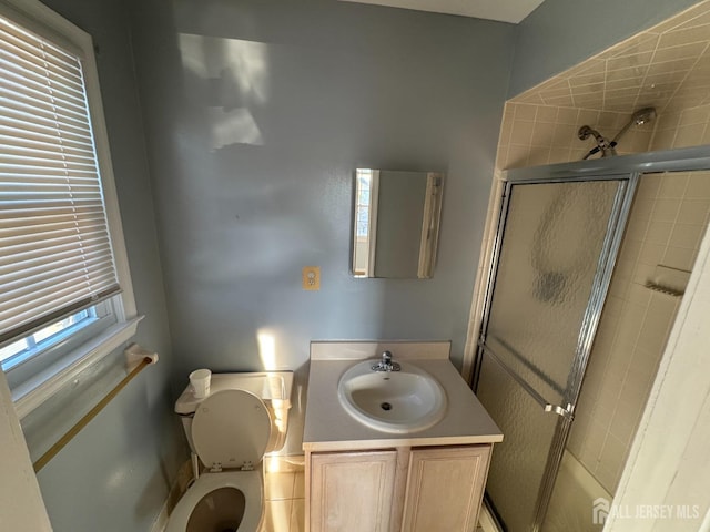 51 Tanbark Dr, Sayreville, NJ 08859 - full bathroom featuring a shower with door and vanity