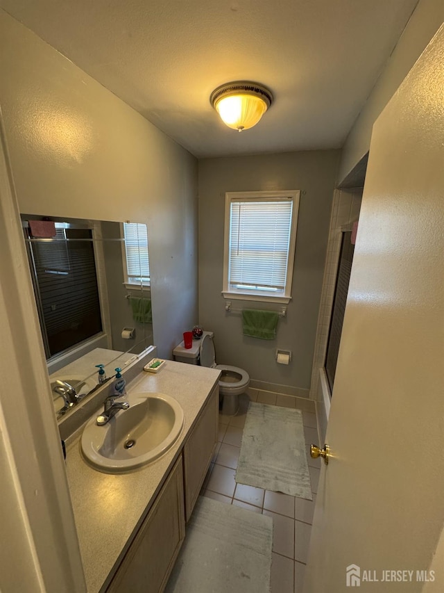 51 Tanbark Dr, Sayreville, NJ 08859 - bathroom featuring tile patterned floors, healthy amount of natural light, and vanity