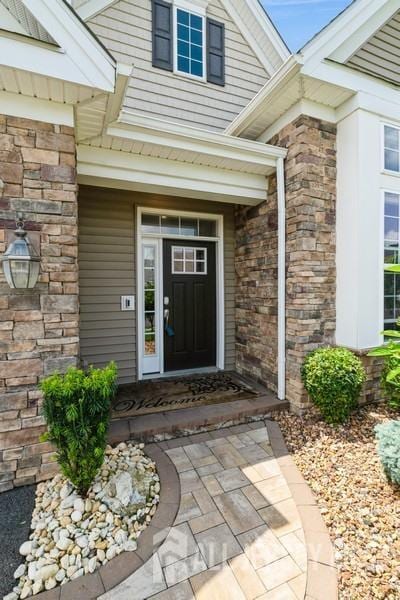 20 Metro Dr, Monroe, NJ 08831 - view of exterior entry with stone siding