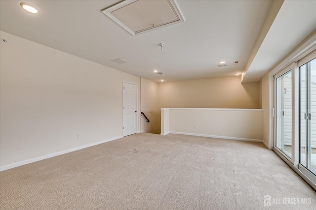 view of carpeted empty room