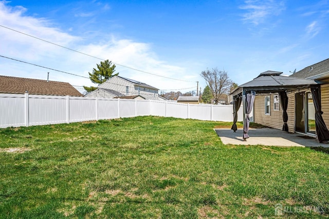 93 Ember Ln, Willingboro, NJ 08046 - view of yard with a gazebo and a patio