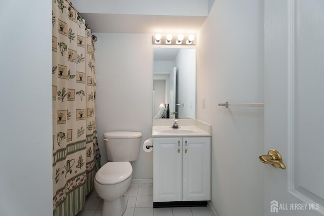 3 Wheatsheaf Ct, Plainsboro, NJ 08536 - full bath with vanity, tile patterned flooring, and a shower with shower curtain
