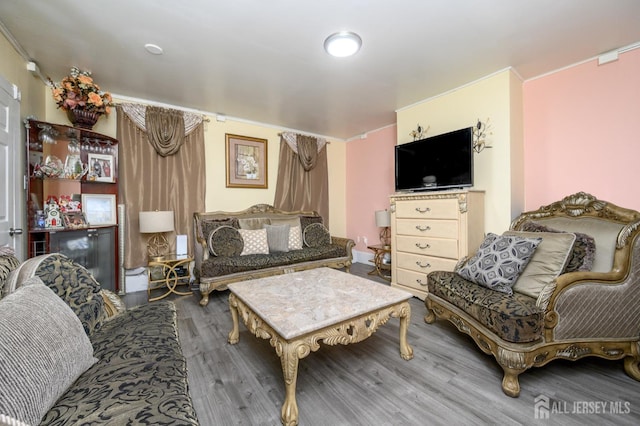 109 Washington St, Perth Amboy, NJ 08861 - living area with wood finished floors
