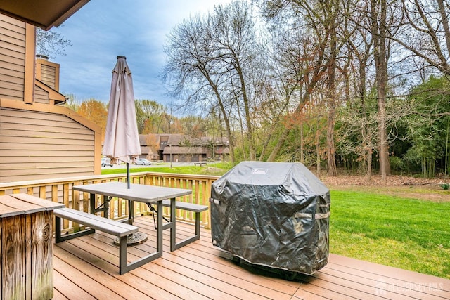 142 Maplewood Ct, Edison, NJ 08820 - wooden deck featuring a yard and area for grilling