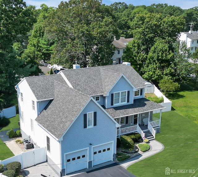 birds eye view of property