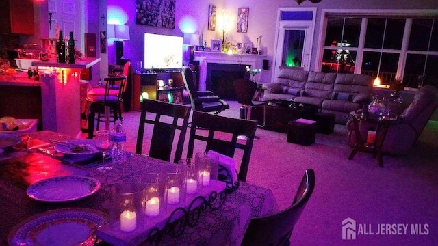 326 Sloan Ct, Matawan, NJ 07747 - dining room featuring a fireplace