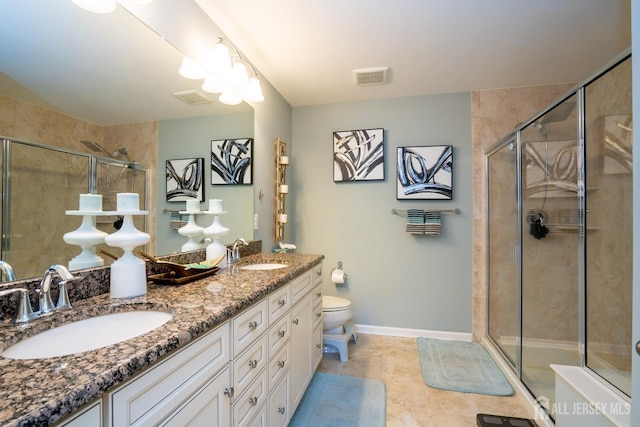 4 Woodrose Ln, Monroe, NJ 08831 - full bath featuring a sink, visible vents, and a stall shower
