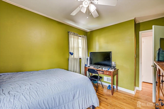 6 Dundar Rd, Edison, NJ 08817 - bedroom featuring light wood finished floors, crown molding, and ceiling fan