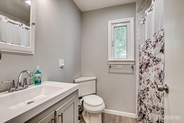 6 Dundar Rd, Edison, NJ 08817 - bathroom featuring vanity, wood finished floors, and curtained shower