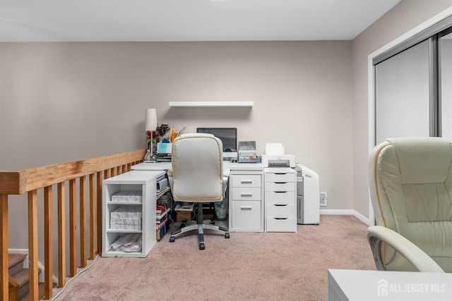 1058 Schmidt Ln, North Brunswick, NJ 08902 - office area featuring light colored carpet and baseboards