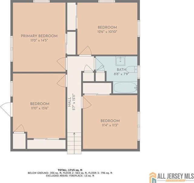552 Parkview Ave, North Plainfield, NJ 07063 - room layout