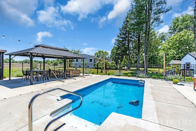 24 Bentley Rd, Monroe, NJ 08831 - view of swimming pool with a gazebo and a patio