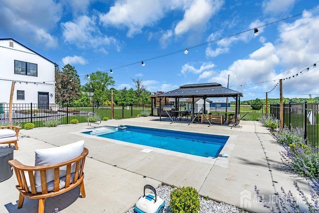 24 Bentley Rd, Monroe, NJ 08831 - view of pool with a gazebo and a patio area