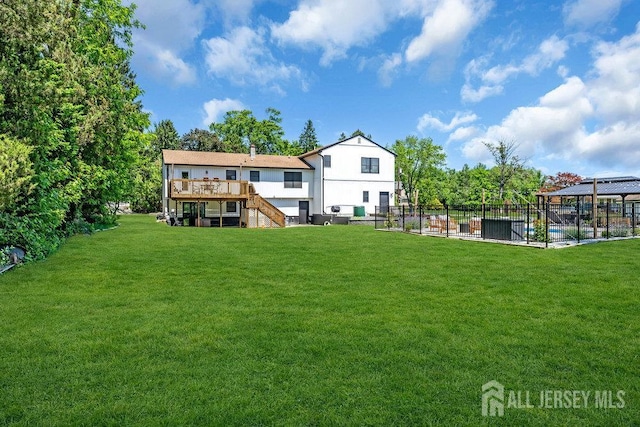 24 Bentley Rd, Monroe, NJ 08831 - back of house featuring stairs and a deck
