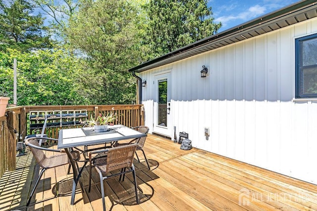 24 Bentley Rd, Monroe, NJ 08831 - wooden deck with outdoor dining space