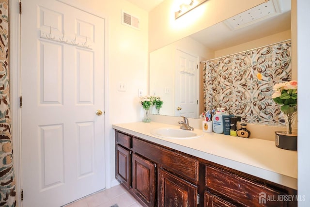 19 Crescent Rd, Old Bridge, NJ 08857 - bathroom with vanity and tile patterned floors