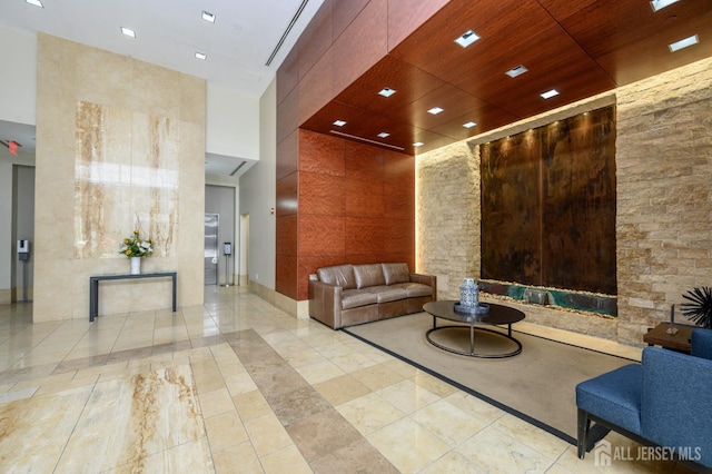 1 Spring St Unit 1206, New Brunswick, NJ 08901 - community lobby with a towering ceiling