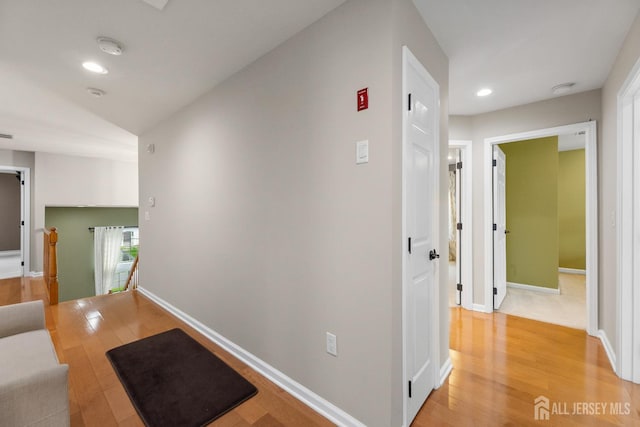55 Dahlia Ct, Piscataway, NJ 08854 - hall featuring light wood-style flooring and recessed lighting
