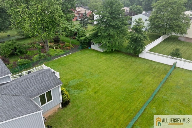34 Connor Ave, Metuchen, NJ 08840 - fenced backyard featuring an outdoor structure