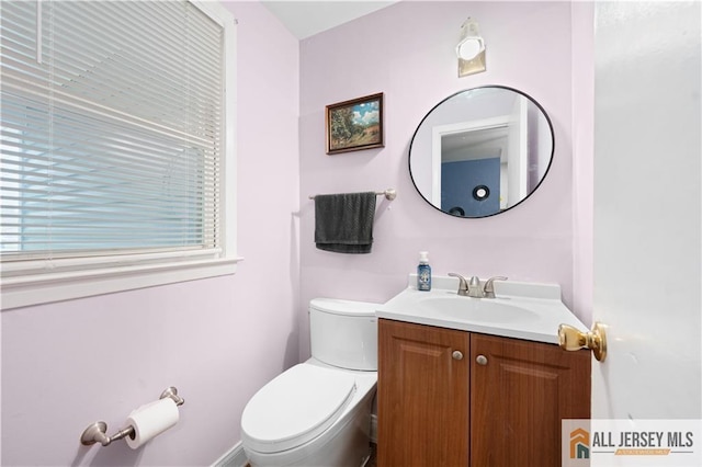 34 Connor Ave, Metuchen, NJ 08840 - half bathroom featuring vanity and toilet