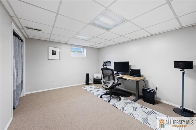 34 Connor Ave, Metuchen, NJ 08840 - office space with carpet floors and a paneled ceiling