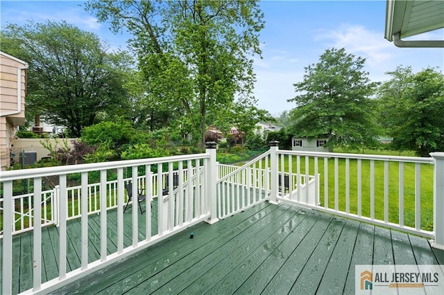 34 Connor Ave, Metuchen, NJ 08840 - deck featuring a yard