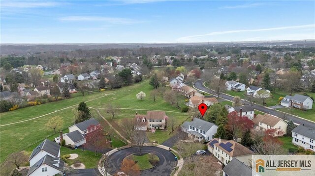aerial perspective of suburban area