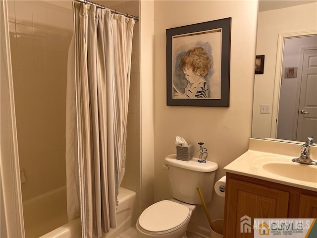 1 Silcox Pl, Franklin, NJ 08873 - full bath with vanity and shower / bath combination with curtain