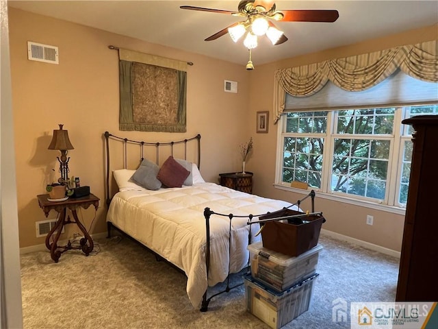 1 Silcox Pl, Franklin, NJ 08873 - carpeted bedroom with baseboards and a ceiling fan
