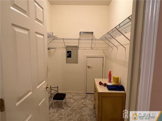 1 Silcox Pl, Franklin, NJ 08873 - washroom with electric panel and carpet