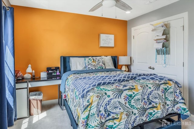 58 Begonia Ln, Monroe, NJ 08831 - carpeted bedroom with a ceiling fan and baseboards
