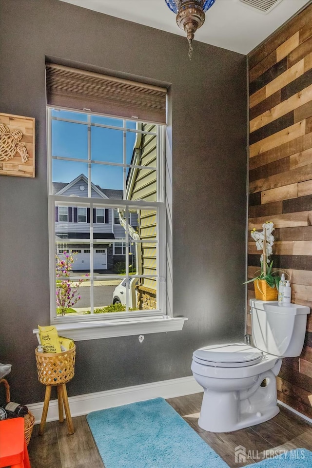 58 Begonia Ln, Monroe, NJ 08831 - half bath with toilet, wood finished floors, and baseboards