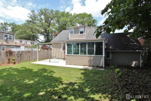 348 Morton Ave, Rahway, NJ 07065 - rear view of house featuring a patio area and roof with shingles