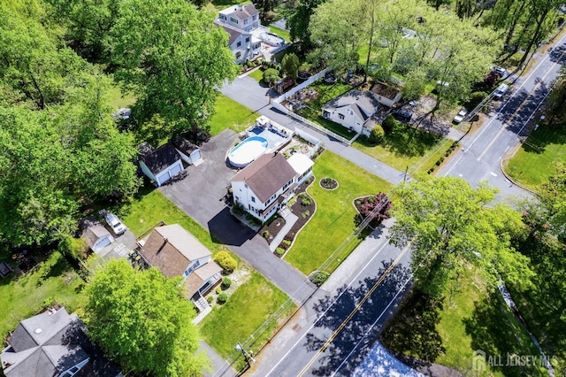 229 Greenbrook Rd, Green Brook, NJ 08812 - aerial view of residential area with a pool area