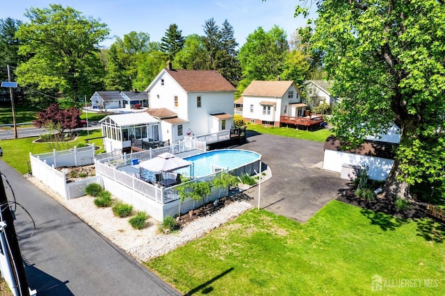 229 Greenbrook Rd, Green Brook, NJ 08812 - view of swimming pool with a residential view