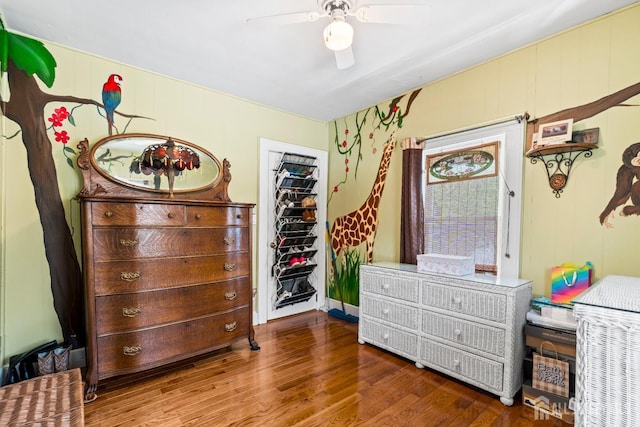 229 Greenbrook Rd, Green Brook, NJ 08812 - bedroom featuring wood finished floors and a ceiling fan