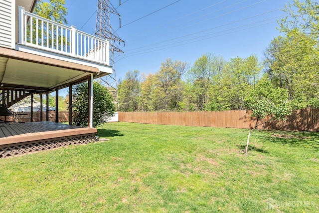 59 Normandy Dr, Piscataway, NJ 08854 - fenced backyard featuring a wooden deck