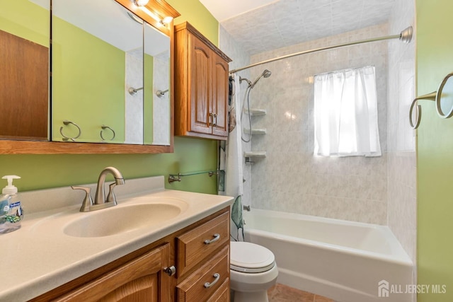 59 Normandy Dr, Piscataway, NJ 08854 - full bath with vanity,  shower combination, and tile patterned flooring