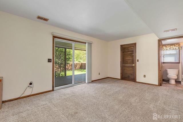 59 Normandy Dr, Piscataway, NJ 08854 - unfurnished bedroom with access to outside, carpet floors, and connected bathroom