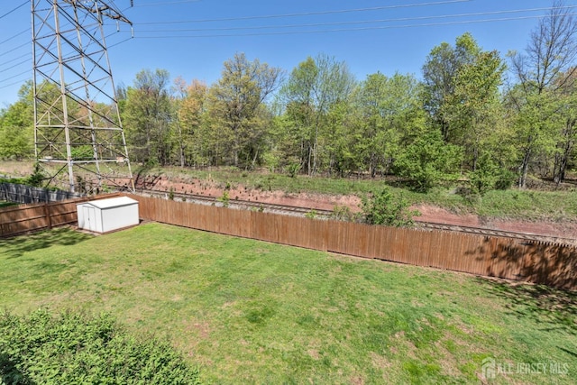 59 Normandy Dr, Piscataway, NJ 08854 - fenced backyard with a storage unit