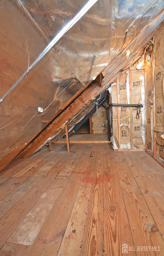 view of attic